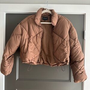 Love Tree Brown Puffer Coat